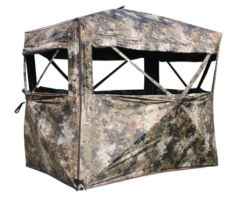 Muddy Garage Ground Blind MUDGRGBLND Panoramic Windows Camo 150D Polyester