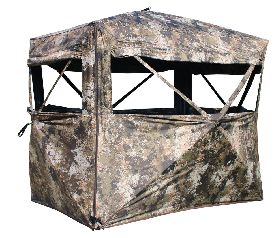 Muddy Garage Ground Blind MUDGRGBLND Panoramic Windows Camo 150D Polyester