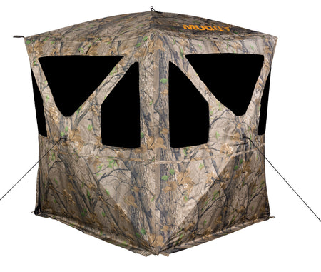 Muddy Ravage Ground Blind MUDMGB0500 Shoot-Through Mesh One-Hand Release Camo