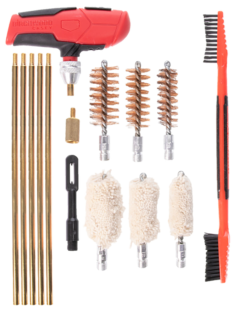 Birchwood Casey SHGCLNKI 17-Piece Universal Shotgun Cleaning Kit Black and Red