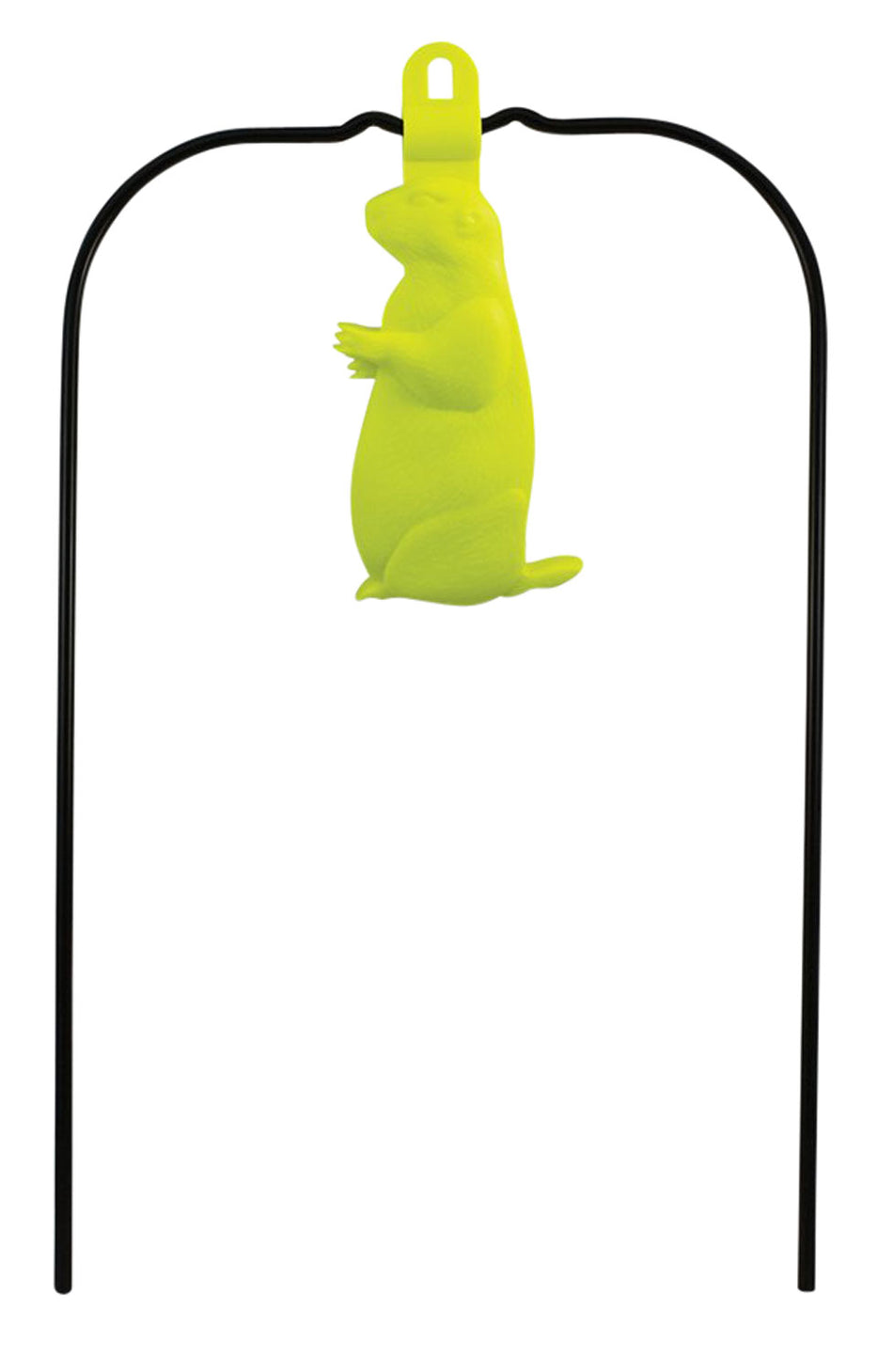 Birchwood Casey Ground Strike Hanging Prairie Dog Pistol/Rifle Rubber Metal Impact Target Yellow