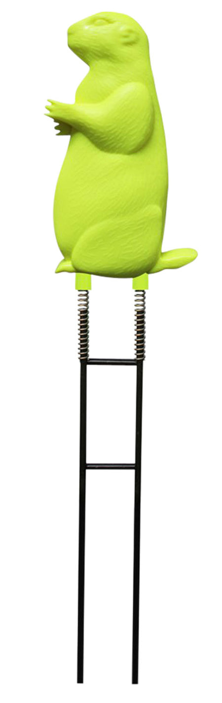 Birchwood Casey Ground Strike Prairie Chuck Pistol/Rifle Rubber Metal Impact Target Yellow Green Prairie Dog