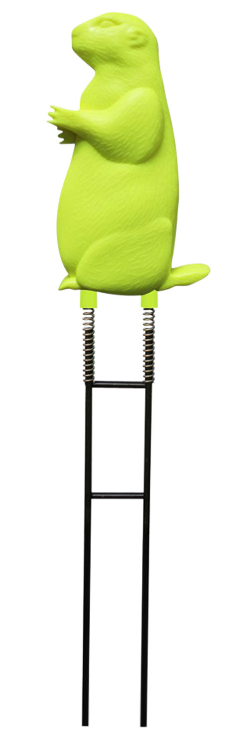 Birchwood Casey Ground Strike Prairie Chuck Pistol/Rifle Rubber Metal Impact Target Yellow Green Prairie Dog