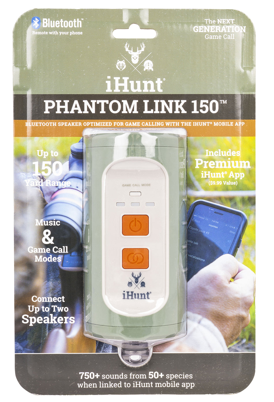 iHunt Phantom Link 150 Bluetooth Speaker for Game Calling 750 Sounds Waterproof IHP150