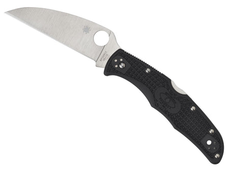 Spyderco C10FPWCBK Endura 4 LW Wharncliffe 3.78" Plain VG-10 SS Blade Black Bi-Directional Texture FRN Handle