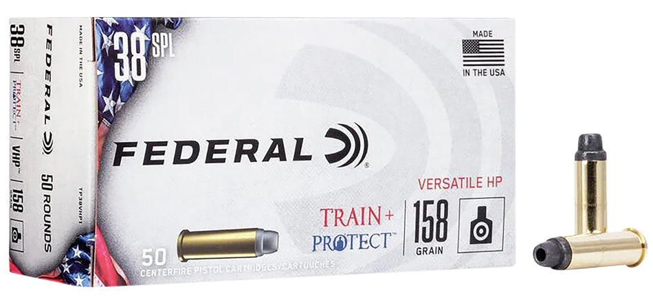 Federal .38 Special TP38VHP1 Train & Protect Versatile Hollow Point 158 Grain