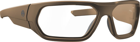 Magpul Radius Shooting Glasses Clear Lens FDE Polycarbonate Frame MAG1145-0-245-1000