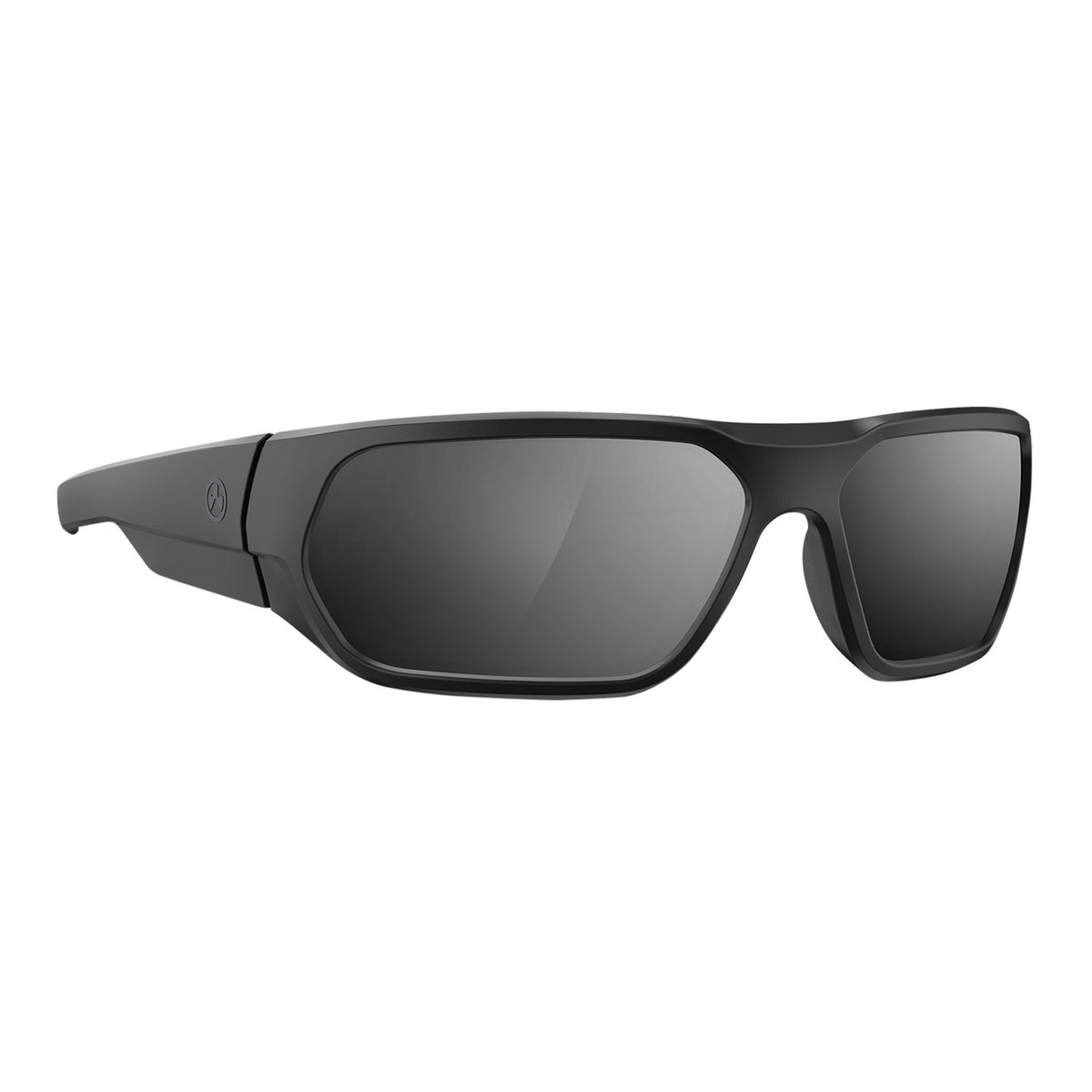 Magpul Radius Shooting Glasses Gray Silver Mirror Lens Polycarbonate Black Frame MAG1145-1-001-1110