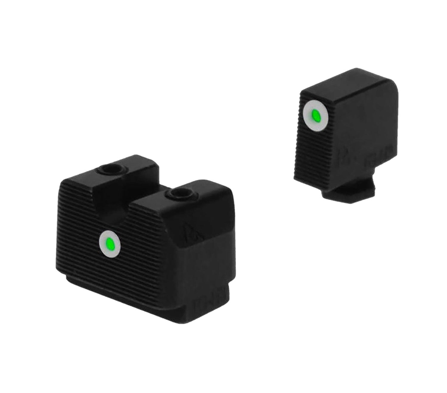 Rival Arms RA4B231G MOS In-Line Night Sights G17/G19 Green Tritium White Front/White Rear