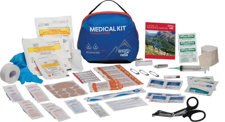 Adventure Medical Kits Mountain Backpacker Medical Kit Water-Resistant for Wilderness Trips