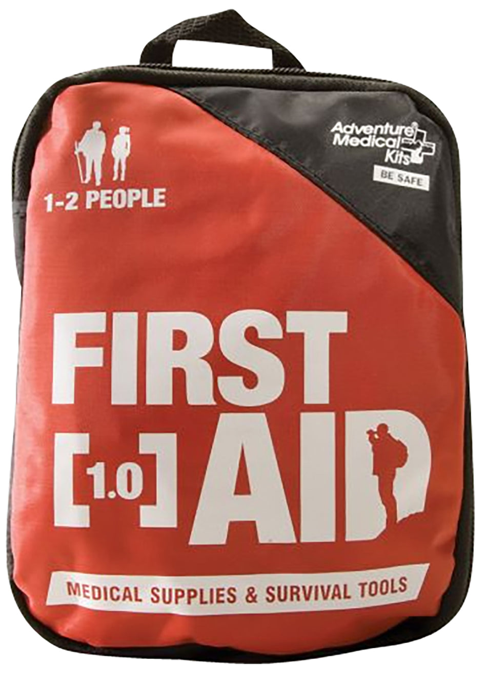 Adventure Medical Kits Adventure 1.0 Outdoor First Aid Kit Black and Red for 1-2 People