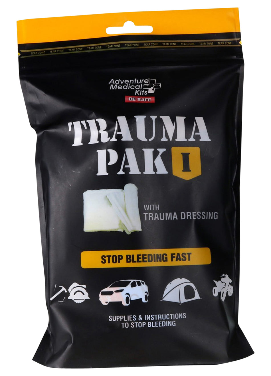 Adventure Medical Kits Trauma Pak I Waterproof Stop Bleeding First Aid Kit with WoundStop Dressing