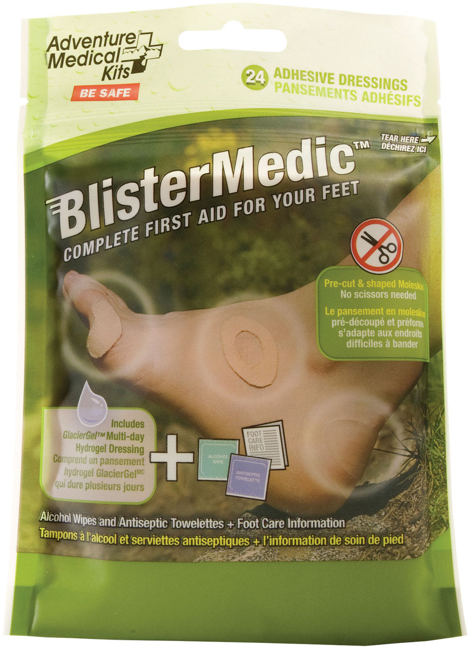 AMK Blister Medic First Aid Kit - 24 Precut Hydrogel and Moleskin Shapes