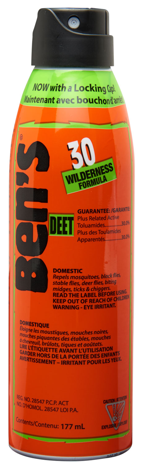 Ben's 00067178 30 Odorless DEET Bug Spray 6oz Aerosol Repels Ticks/Insects Up to 8 Hours