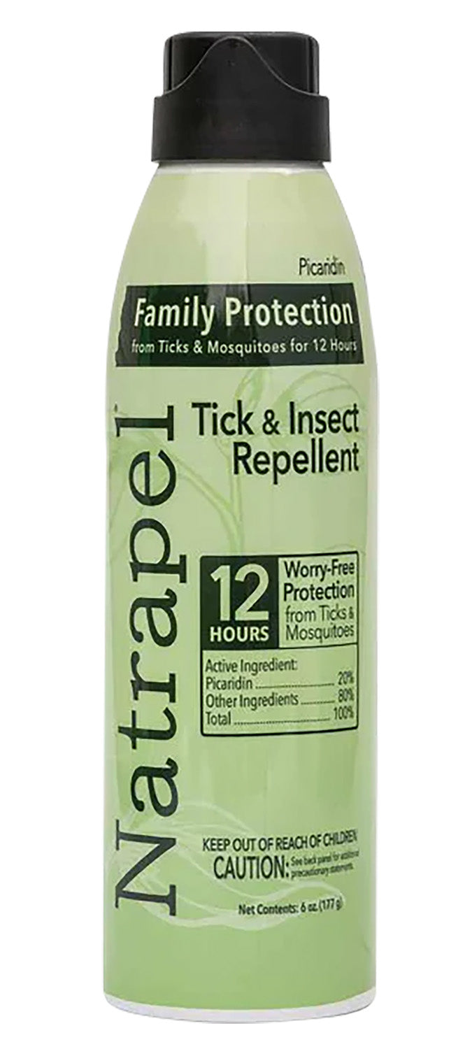 Natrapel Picaridin Bug Repellent Aerosol 6 oz Repels Ticks & Biting Insects 12 Hour Protection