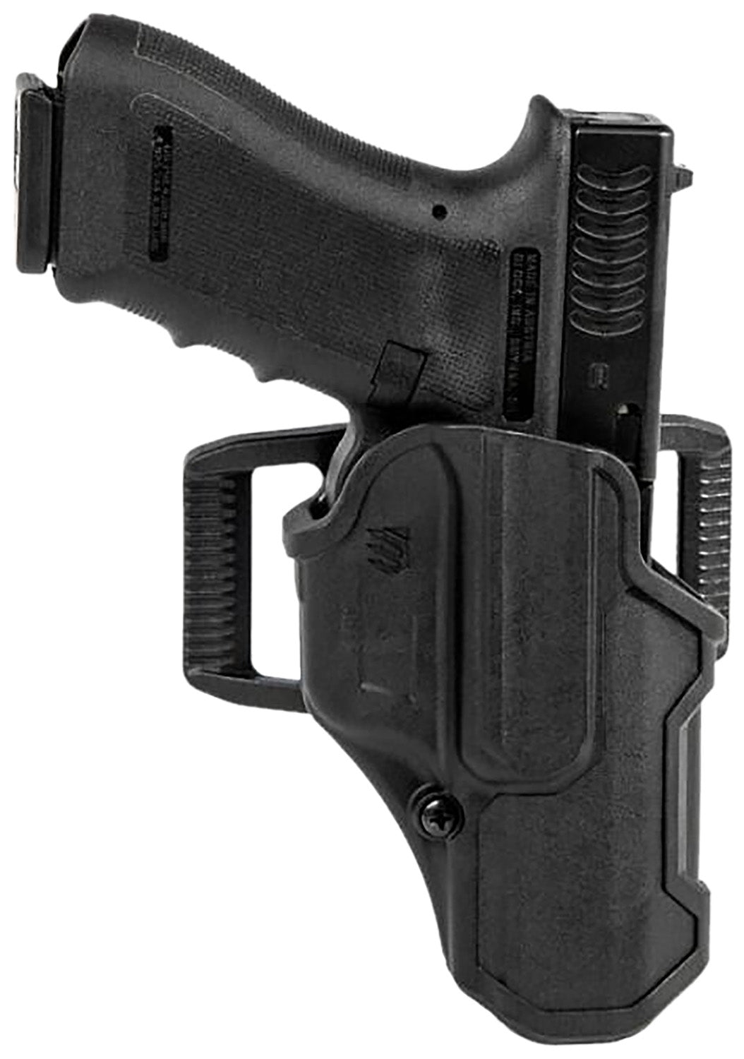 Blackhawk 410200BKR T-Series L2C Light Bearing OWB Polymer Holster Fits Glock 17/19/22/23/31/32/45/47 Right Hand