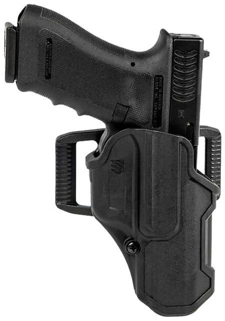 Blackhawk 410200BKR T-Series L2C Light Bearing OWB Polymer Holster Fits Glock 17/19/22/23/31/32/45/47 Right Hand