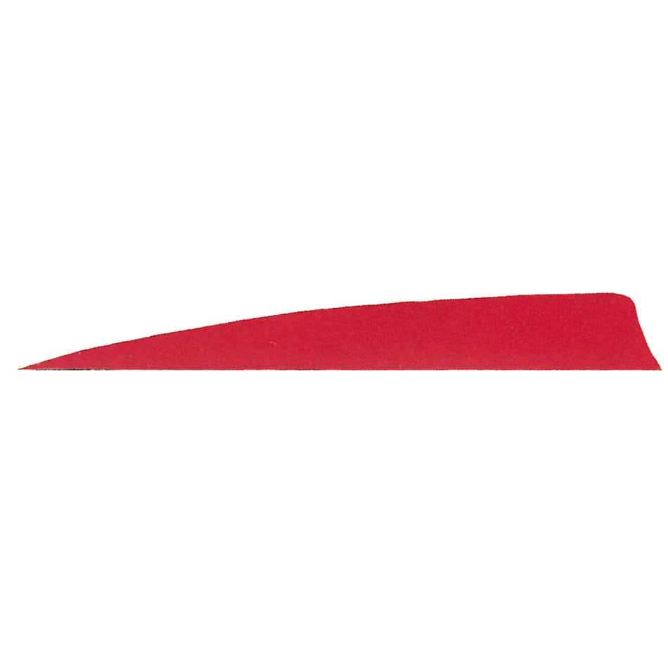 Gateway Red Shield Cut Arrow Feathers 5 in. RW 50 pk.