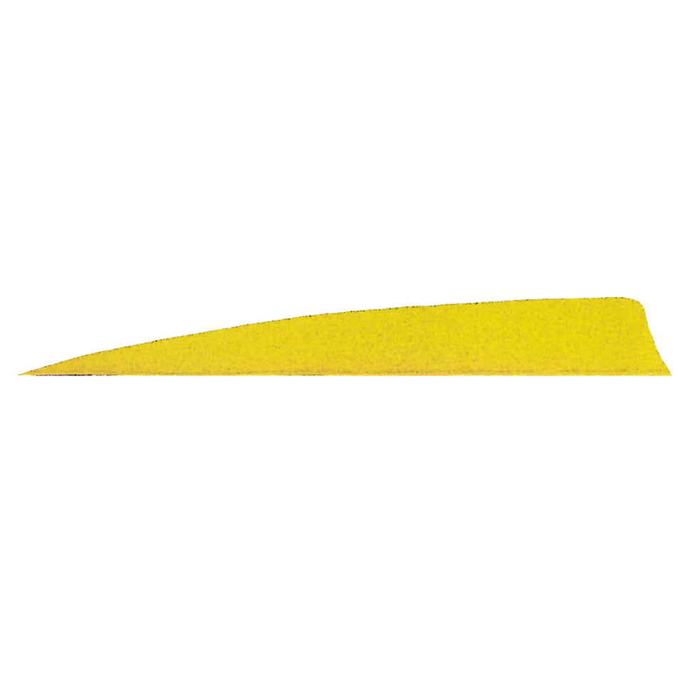 Gateway Neon Yellow Shield Cut Arrow Feathers 5 in. RW 50 pk.