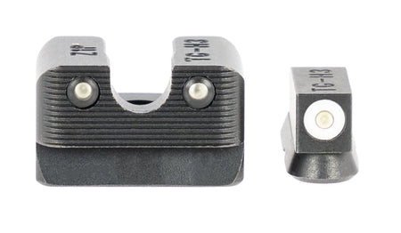 TruGlo TG231Z1W Tritium Pro Green Tritium White Outline Front Sight & Green Tritium Rear Sight Handgun Set
