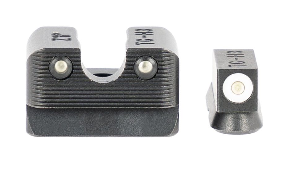 TruGlo TG231Z1W Tritium Pro Green Tritium White Outline Front Sight & Green Tritium Rear Sight Handgun Set
