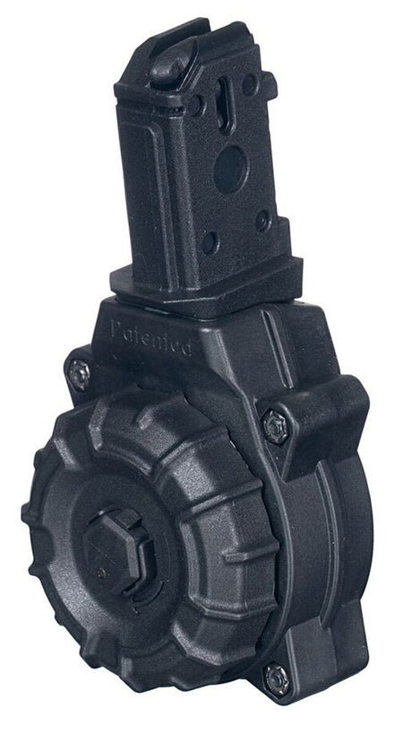 ProMag DRMA29 Standard 30rd 9mm Drum Mag Fits CZ Scorpion Black DuPont Zytel