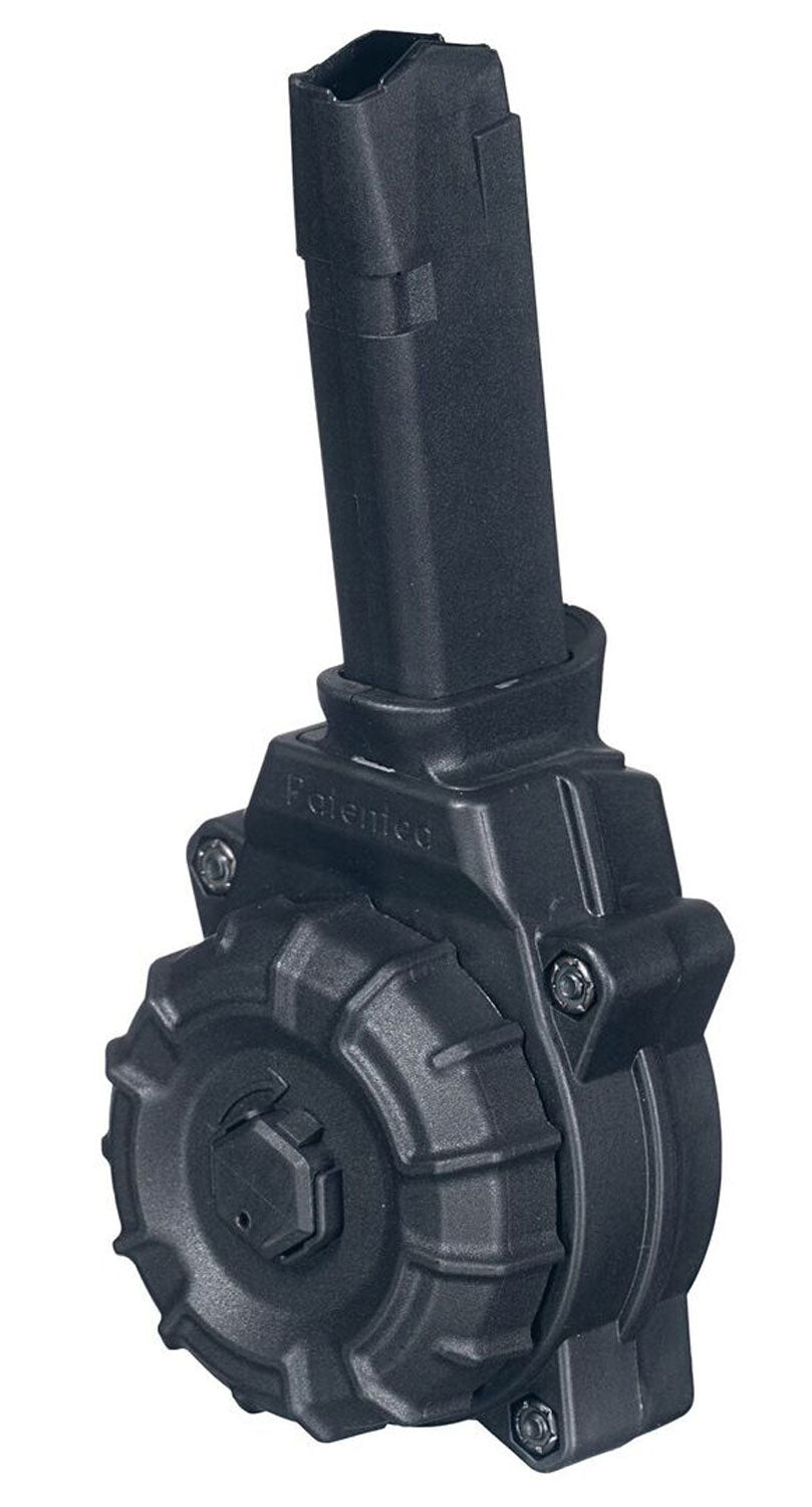 ProMag DRMA35 Standard 30rd 9mm Drum Mag Compatible w/ Glock 43X/48 Black DuPont Zytel Polymer