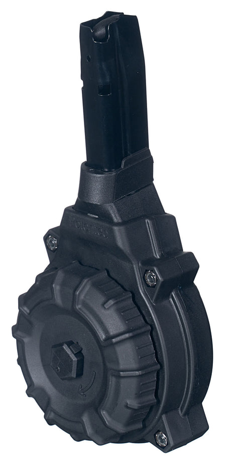 ProMag DRMA32 Standard 50-Round Drum 9mm Luger Compatible with Sig P365/P365XL Black Polymer