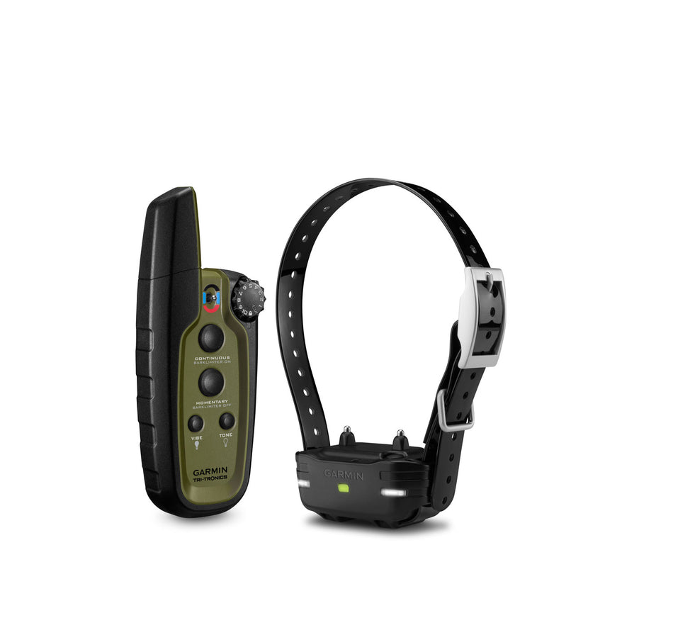 Garmin Sport PRO Bundle Green Handheld & Dog Collar BarkLimiter Rechargeable Li-ion 0.75 Mile Range