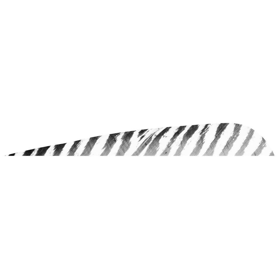 Gateway White Parabolic Barred Arrow Feathers 5 in. RW 50 pk.