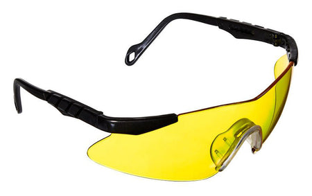 ReAction Shooting Safety Glasses, Gray Frame with Yellow Lens
