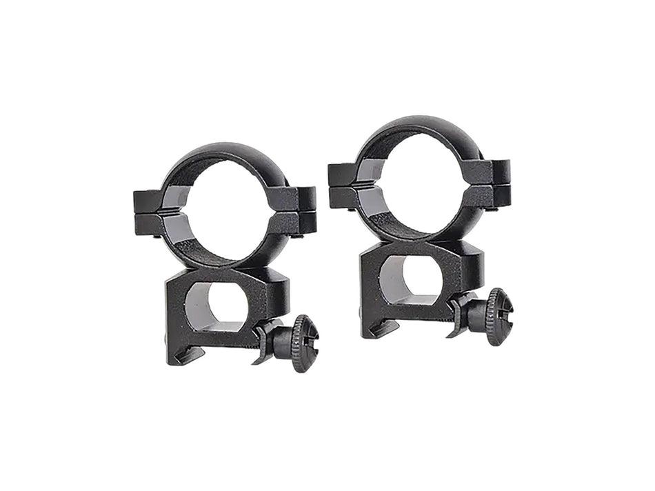 Traditions A798DS 1" Quick Peep Matte Black Aluminum Scope Rings Weaver Base