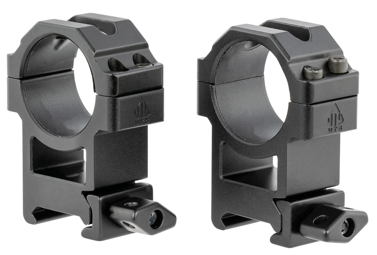 UTG RG2W3224 30mm High Profile Max Strength Scope Rings Black Anodized