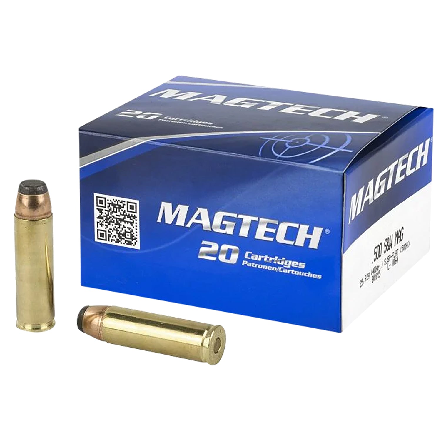 Magtech .500 S&W Mag 500A Sport Shooting Range/Training Semi-Jacketed Soft Point Flat 400 Grain