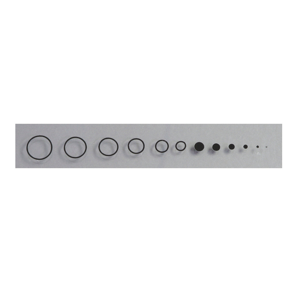 Specialty Archery Black Circle and Dot Aiming Decals, For Target Scope Lenses, Includes Install Template