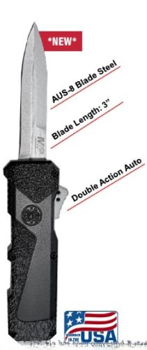 Smith & Wesson M&P H.R.T. Out-the-Front 3" Spear Point Blade Knife, M&P 2.0 Texture SS/Black
