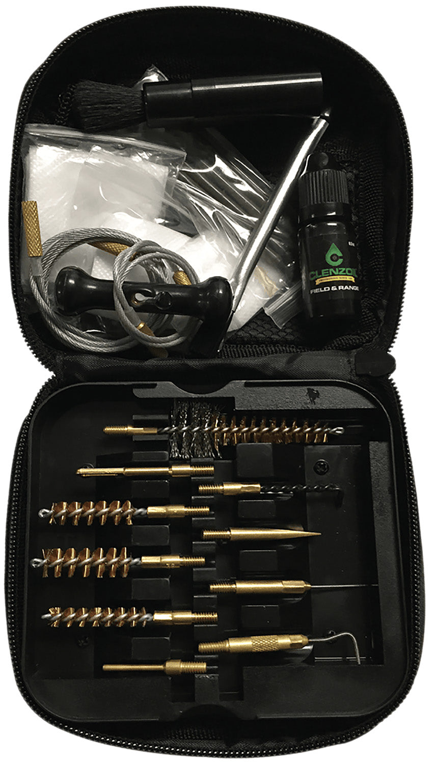 Clenzoil Field and Range Tactical Gun Cleaning Kit 17 Pieces Pistol and Rifle Black