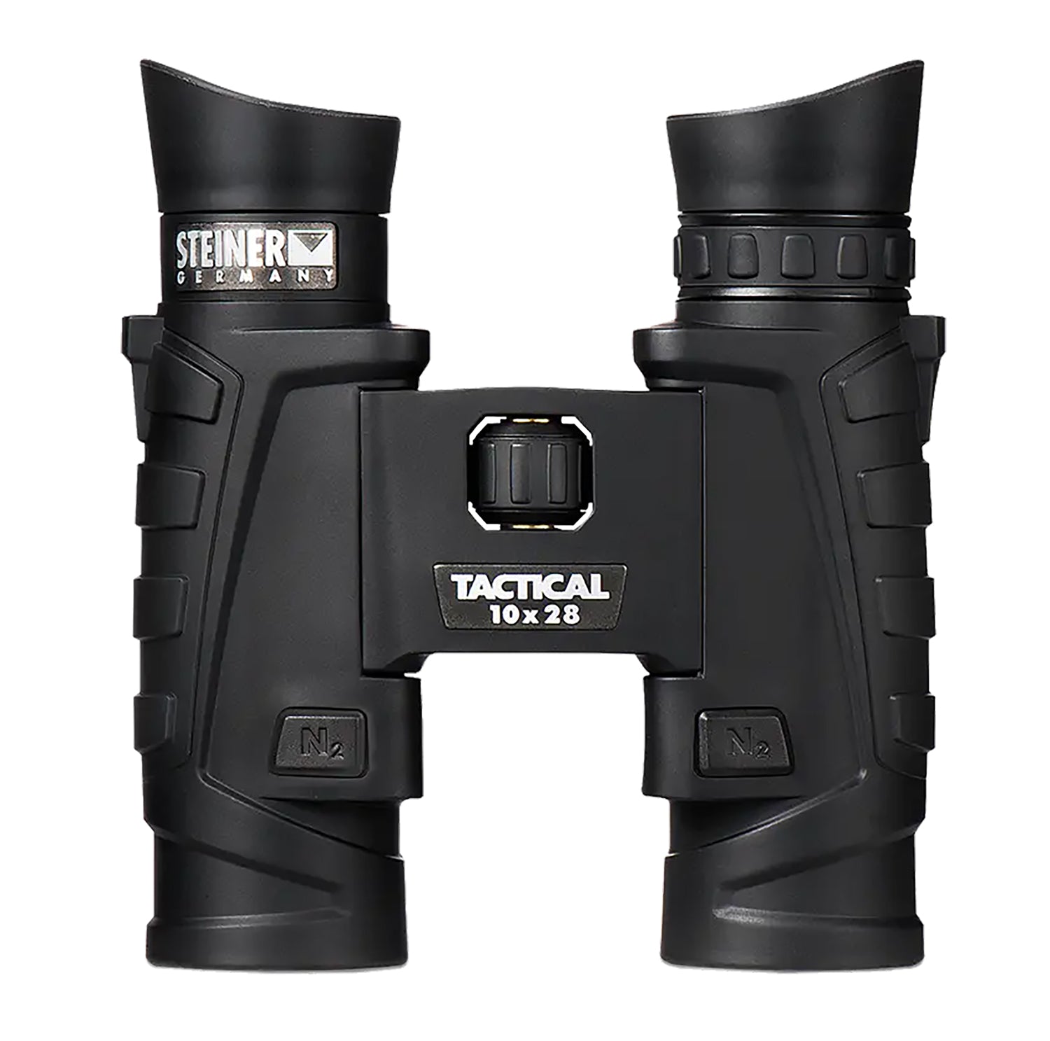 Steiner 2004 T1028 Tactical 10x28mm Roof Prism, Fast-Close Focus, Black Makrolon w/Rubber Armor
