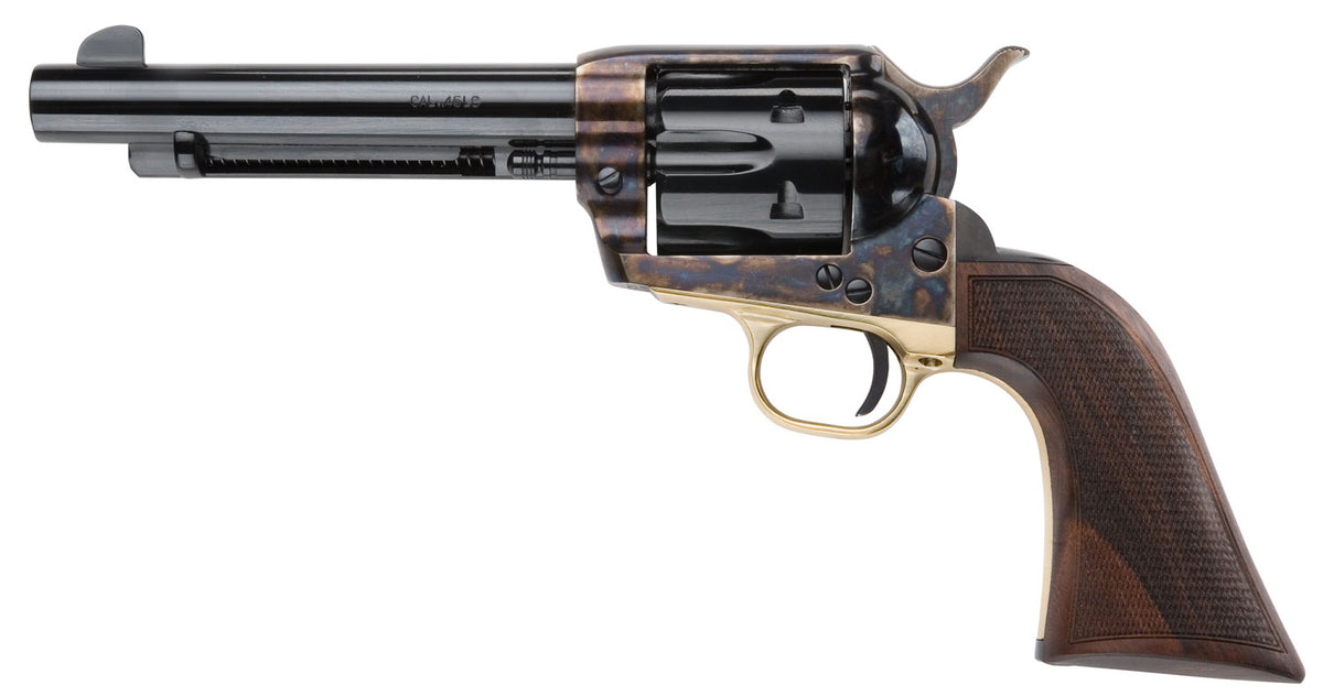 Pietta 1873 GWII Alchimista II .45 Colt 6-Shot 5.5in Revolver, Case Hardened Frame, Checkered Walnut Grip