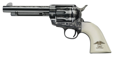 Pietta 1873 GW2 Liberty .45 Colt 6-Shot 4.75in Engraved Revolver, Ultra Ivory Grip with Eagle Motif