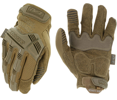 Mechanix Wear M-Pact Coyote Fingerless Medium Synthetic Leather Gloves TPR Wrist Closure