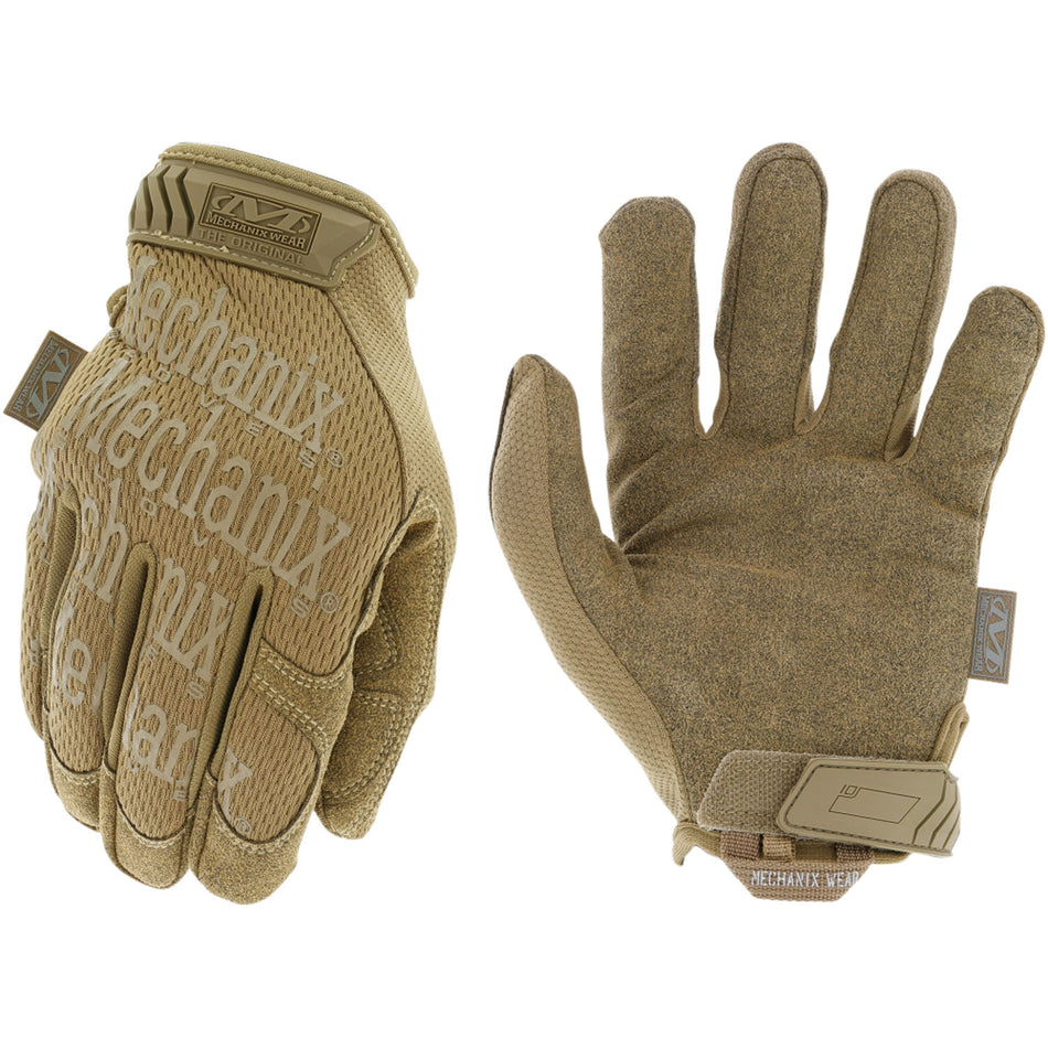 Mechanix Wear Original Coyote Synthetic Leather Gloves Medium Velcro (MG72009)