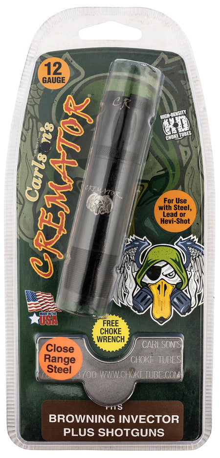 Carlson's 11623 Cremator Browning Invector Plus 12 Gauge Close Range Non-Ported 17-4 SS Choke Tube