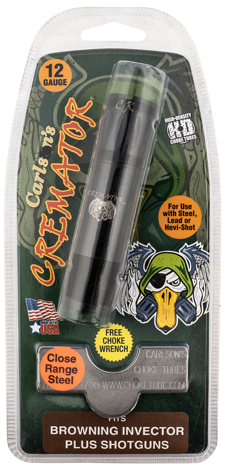 Carlson's 11623 Cremator Browning Invector Plus 12 Gauge Close Range Non-Ported 17-4 SS Choke Tube