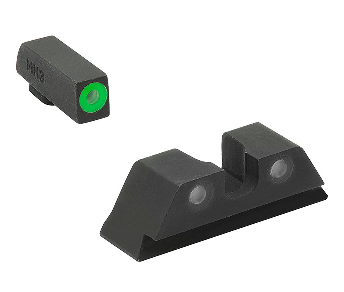 Meprolight USA 402243111 Hyper-Bright Tritium Sight Set Green/Black for Glock 17/17L/19/22/23