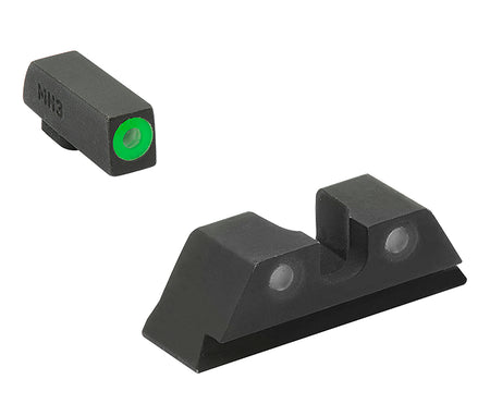 Meprolight USA 402243111 Hyper-Bright Tritium Sight Set Green/Black for Glock 17/17L/19/22/23