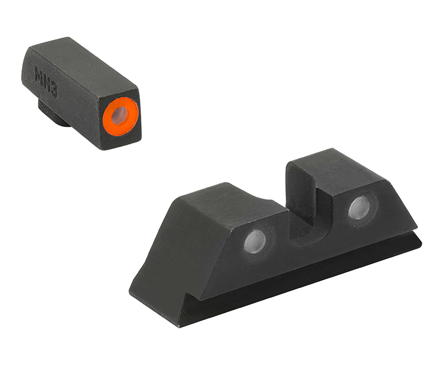 Meprolight USA 402243131 Hyper-Bright Tritium Sight Set Orange Front/Black Rear Glock 17/17L/19/22