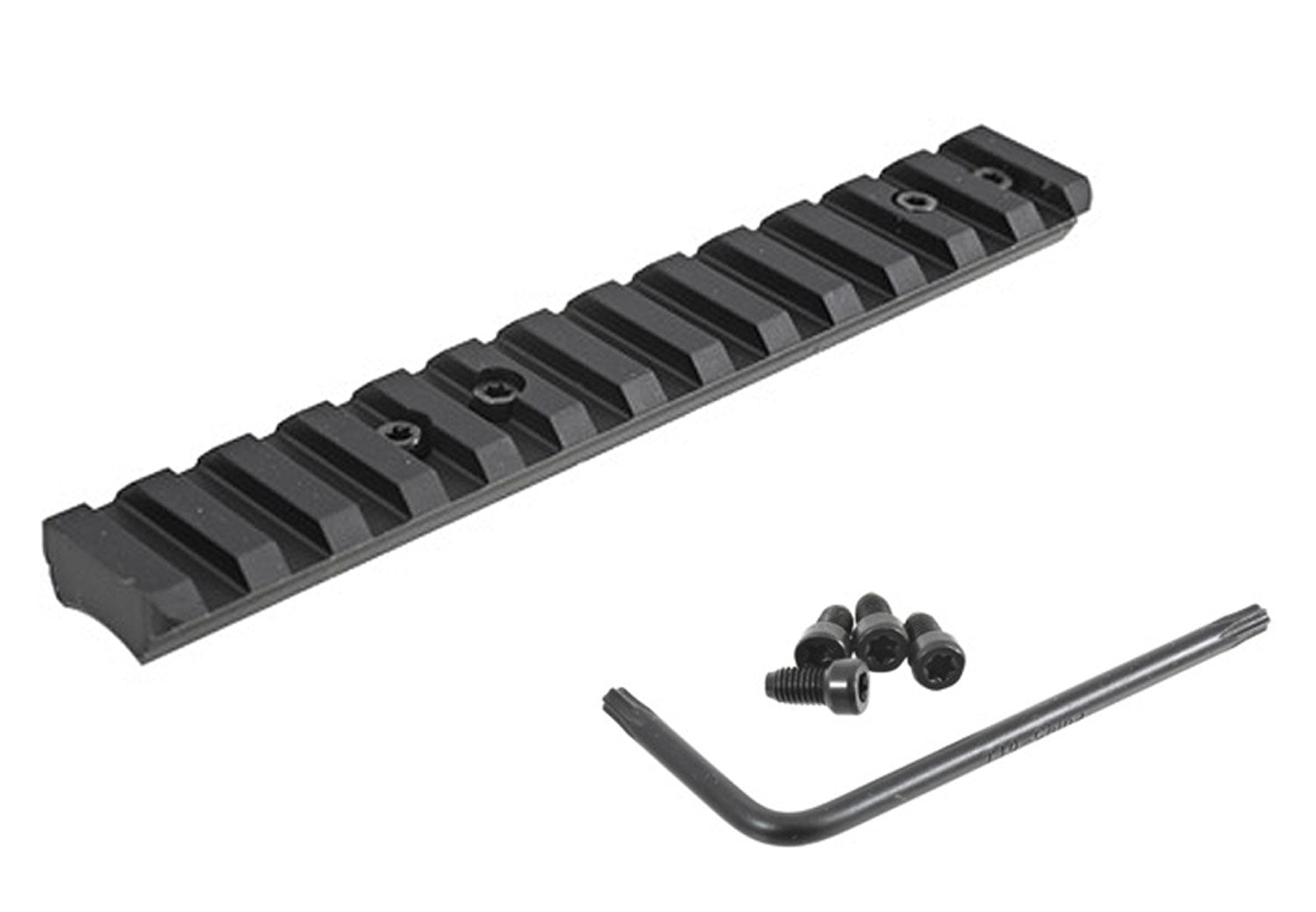 Ruger American Rimfire 0 MOA Picatinny Scope Base Rail Black Aluminum
