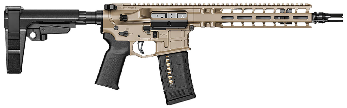 Radian Weapons R0514 Model 1 Pistol .223 Wylde 30+1, 10.5" FDE Billet Receiver, M-Lok Handguard