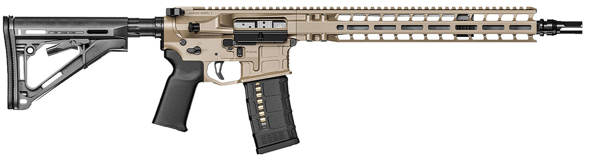 Radian Weapons R0535 Model 1 Carbine .223 Wylde 30+1, 14.5" Pinned & Welded Barrel, FDE Billet Receiver